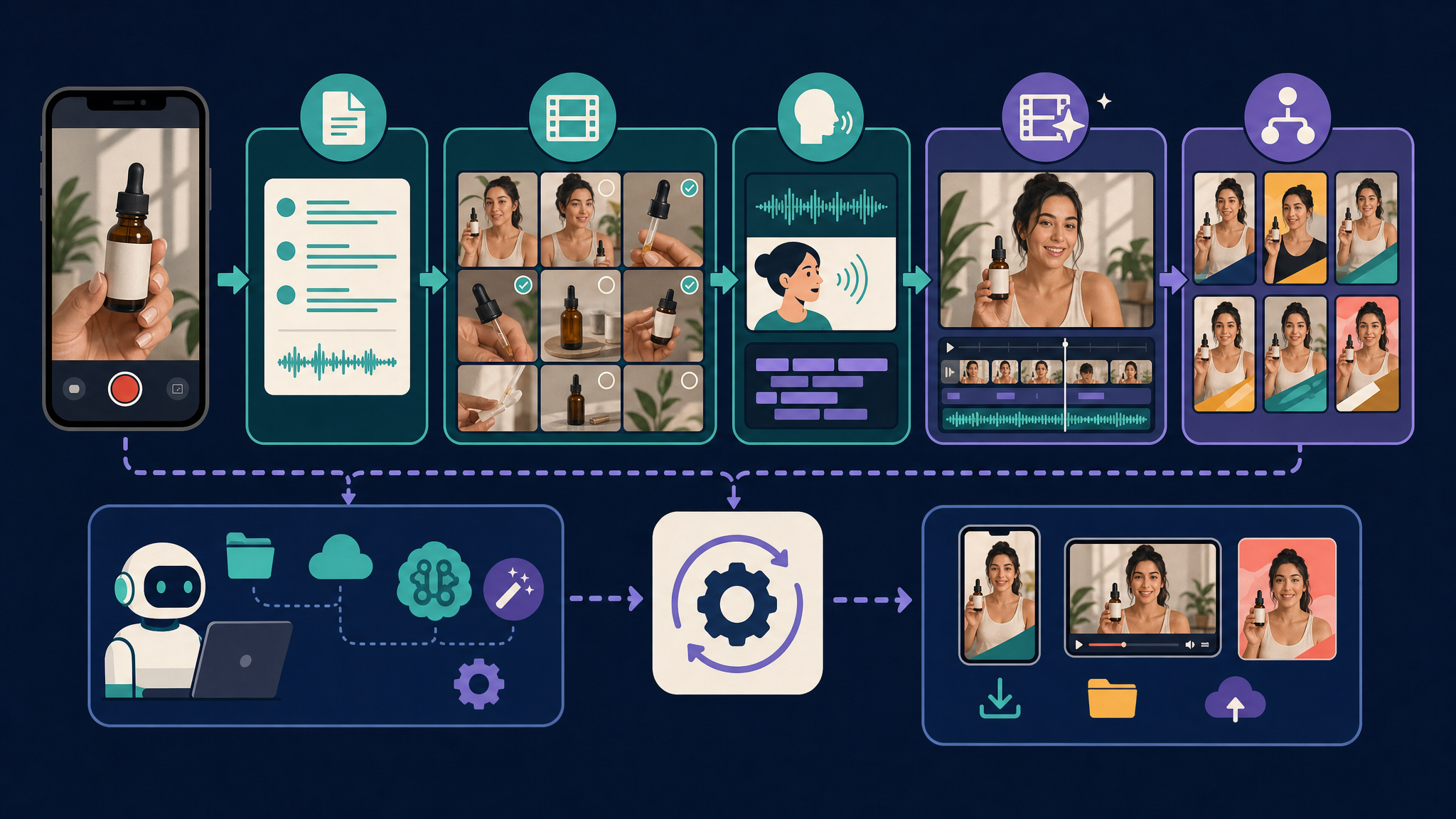 How to Build an AI Workflow to Turn Raw iPhone Clips into Polished UGC Video Ads